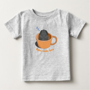 Kleine Choco-Sonne, die in der Kaffeetasse schläft Baby T-shirt