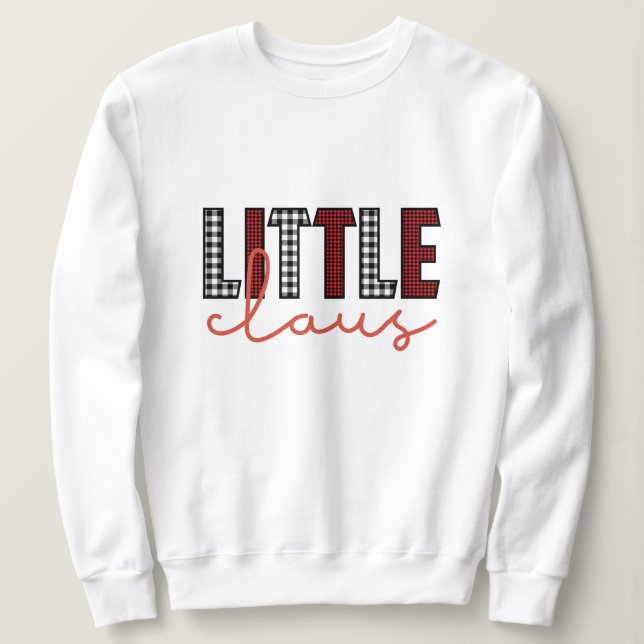 Kleine Claus Weihnachten Sweatshirt (Design vorne)