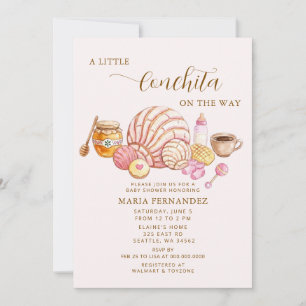 Kleine Concha auf dem Weg Mexican Baby Shower Einladung