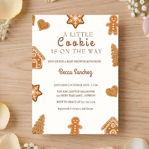 Kleine Cookie Lebkuchen-Baby-Party Einladung