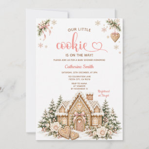 Kleine Cookie Lebkuchen Weihnachten Baby Shower Einladung