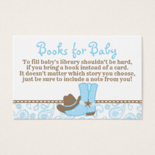 Kleine Cowboy Baby Shower Reservierungskarte