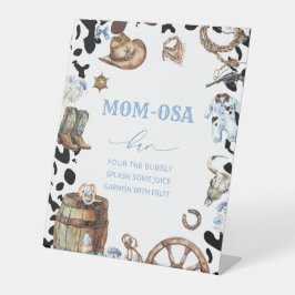 Kleine Cowboy-Babydusche Sockelschild