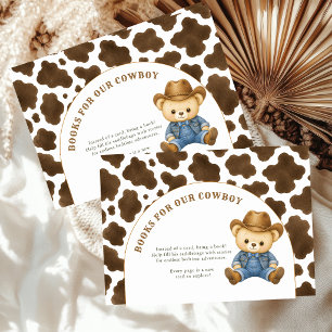 Kleine Cowboy-Bücher für Baby-Karte Begleitkarte