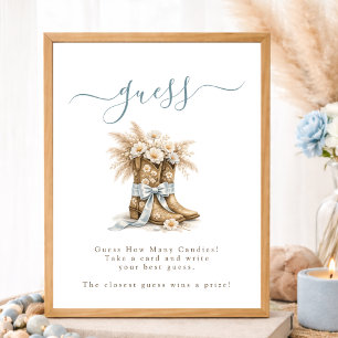 Kleine Cowboy Stiefel Baby Shower Rate Wie Viele Poster