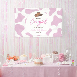 Kleine Cowgirl Cow Girl Rodeo Western Kinderdusche Banner