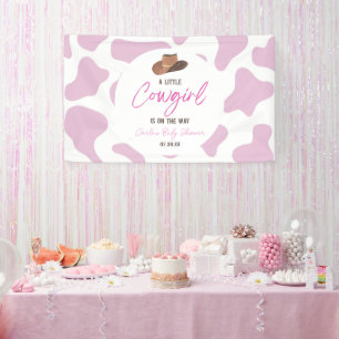 Kleine Cowgirl Cow Girl Rodeo Western Kinderdusche Banner