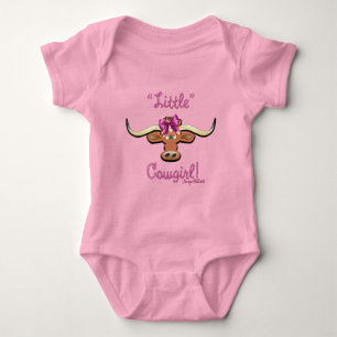 Kleine Cowgirl, einsame Kuh Baby Strampler