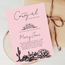 Kleine Cowgirl Handgezeichnete Western Wild West R