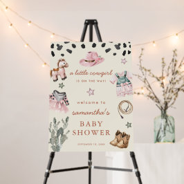 Kleine Cowgirl ist auf dem Weg Mädchen Dusche Will