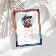 Kleine Cowgirl Western Babydusche