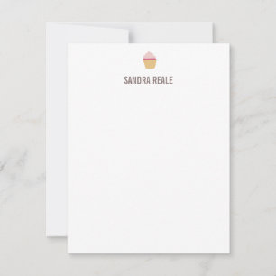 Kleine Cupcake Icon Personal Stationery Note Card Einladung
