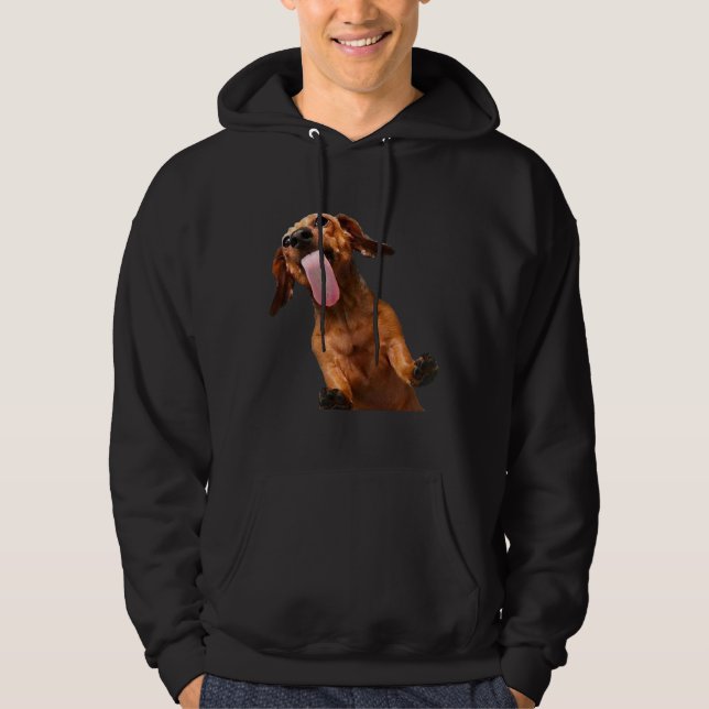 Kleine Dackel Hoodie (Vorderseite)