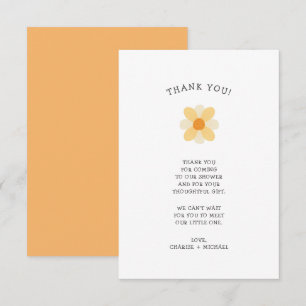 Kleine Daisy-Babydusche danke