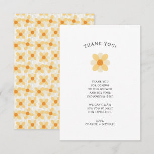 Kleine Daisy-Babydusche danke