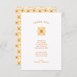 Kleine Daisy-Babydusche danke