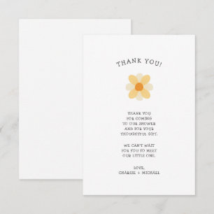 Kleine Daisy-Babydusche danke