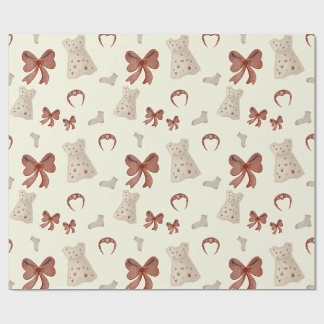 Kleine Dame Geschenkpapier (Flach)