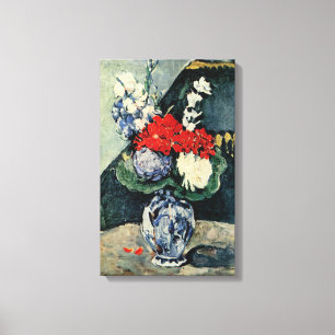 Kleine Delft Vase mit Blume von Paul Cezanne Leinwanddruck