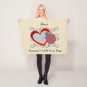 Kleine die Liebe-Wanzen-personalisierte Decke der
