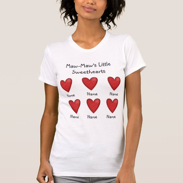 Kleine die Schatz-Damen-Spitzenschablone der T-Shirt (Vorderseite)