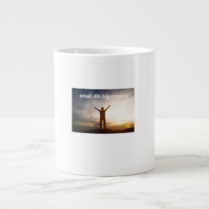 Kleine Dih große Träume Lustiges Meme Jumbo-Tasse