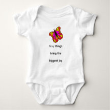 Kleine Dinge bringen die größte Freude Baby-Body