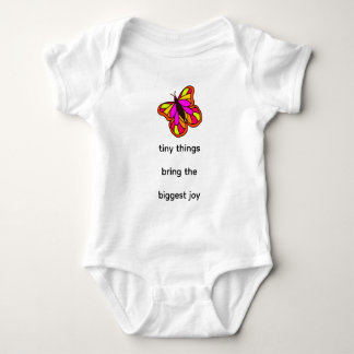 Kleine Dinge bringen die größte Freude Baby-Body Baby Strampler