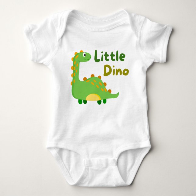 Kleine Dino Baby Strampler (Vorderseite)