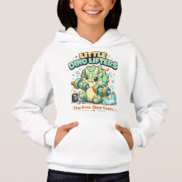 Kleine Dino-Hanteln 8KG | Kleine Arme, große Ziele Hoodie