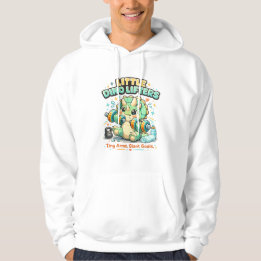 Kleine Dino-Hanteln 8KG | Kleine Arme, große Ziele Hoodie