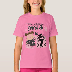 Kleine Diva-7. Geburtstags-T-Shirts und Geschenke T-Shirt