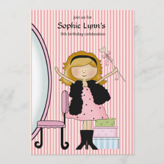 Kleine Diva-Geburtstags-Einladung Einladung