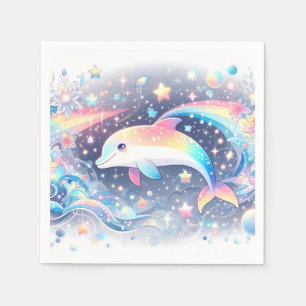 Kleine Dolphin-Babydusche Serviette
