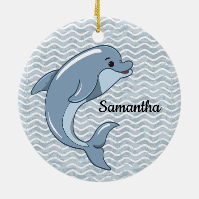 Kleine Dolphin Design Ornament (Hinten)