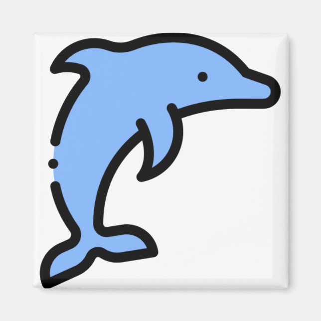 Kleine Dolphin Magnet (Vorne)