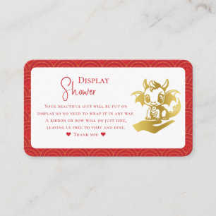 Kleine Dragon Baby Duschdusche Begleitkarte