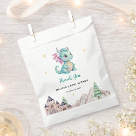 Kleine Dragon Baby Dusche Danke Geschenktütchen