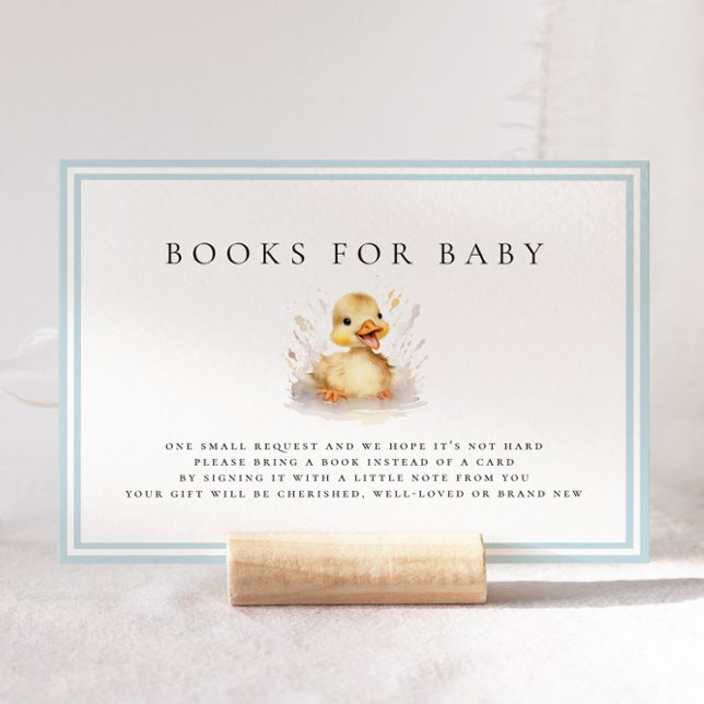 Kleine Duck Baby Shower Books für Baby Card (Von Creator hochgeladen)