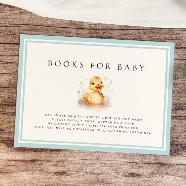 Kleine Duck Baby Shower Books für Baby Card (Von Creator hochgeladen)