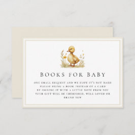 Kleine Duck Baby Shower Books für Baby Card Begleitkarte