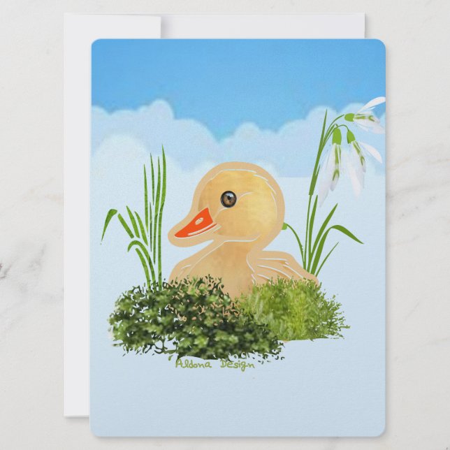 Kleine Duck Feiertagskarte (Vorderseite)