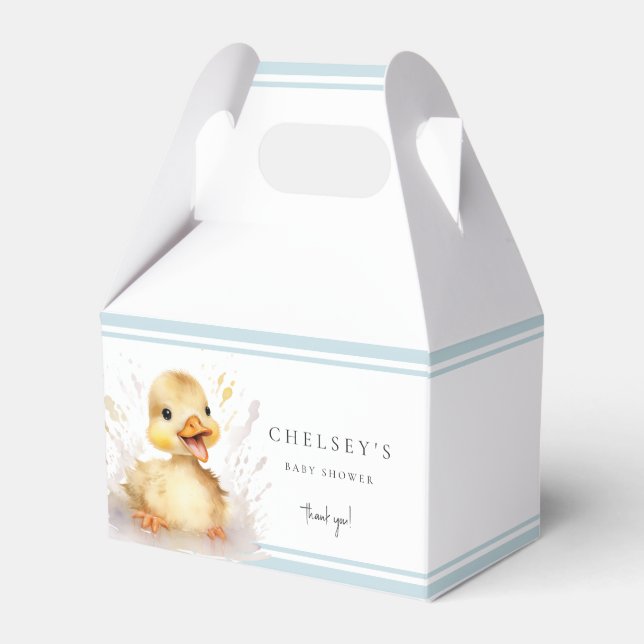 Kleine Duckling Babydusche Geschenkschachtel (Vorderseite)