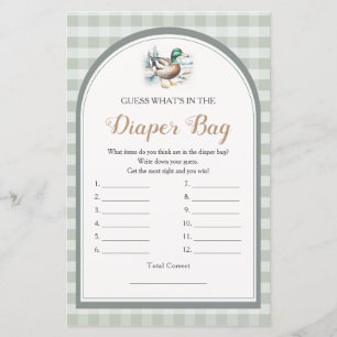 Kleine Duckling Babydusche Was in der Windelbeutel