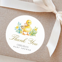 Kleine Duckling Duck Babydusche Danke