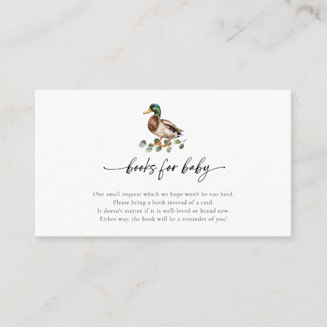 Kleine Ducklings Duck Baby Shower Buy Anfrage Begleitkarte (Vorderseite)