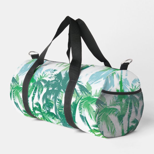 Kleine Duffel-Tasche Tropenpapier Duffle Bag (Rechte Ecke)