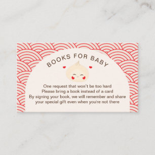 Kleine Dumpling Dim Sum Baby Dusche Begleitkarte