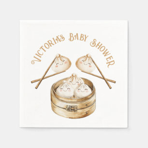 Kleine Dumpling Dim Sum Gender Neutral Baby Dusche Serviette