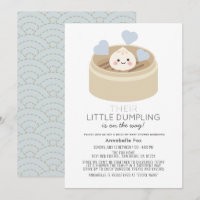 Kleine Dumpling Drive-by Boy Baby Dusche